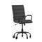Flash Furniture Black LeatherSoft Roller Wheel Executive Chair GO-2286M-BK-BK-RLB-GG - alternate 4